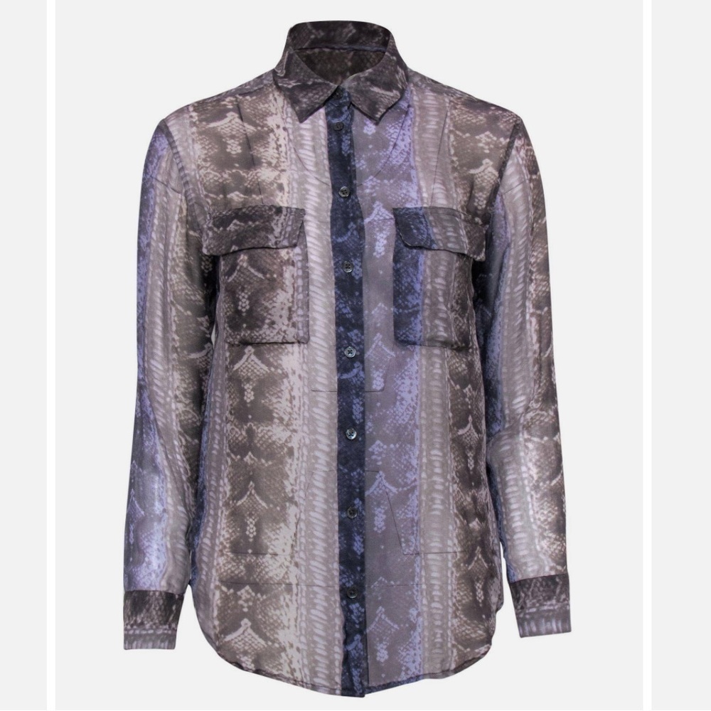 Equipment Silk Top Size M